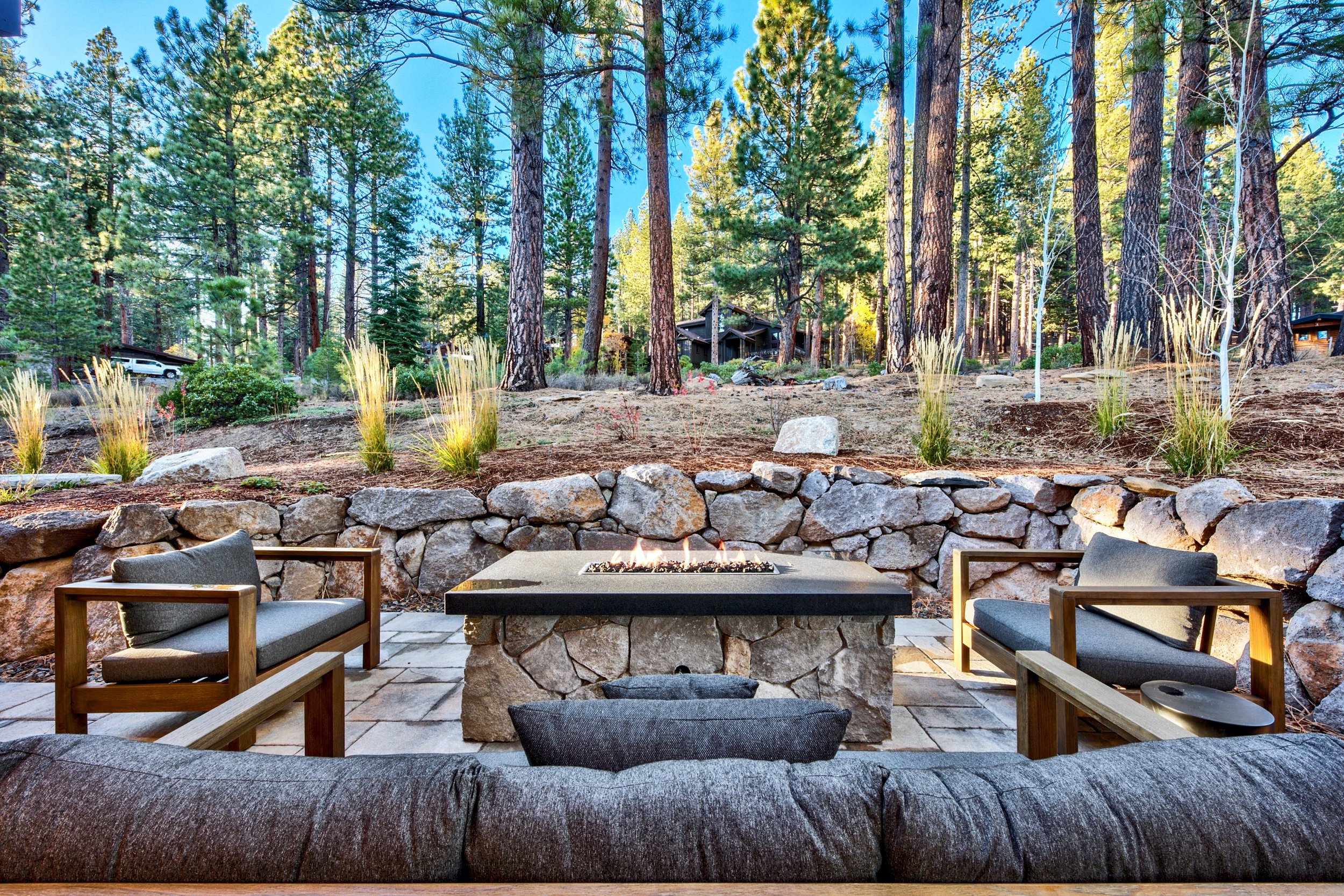 Custom home set in the Tahoe landscape